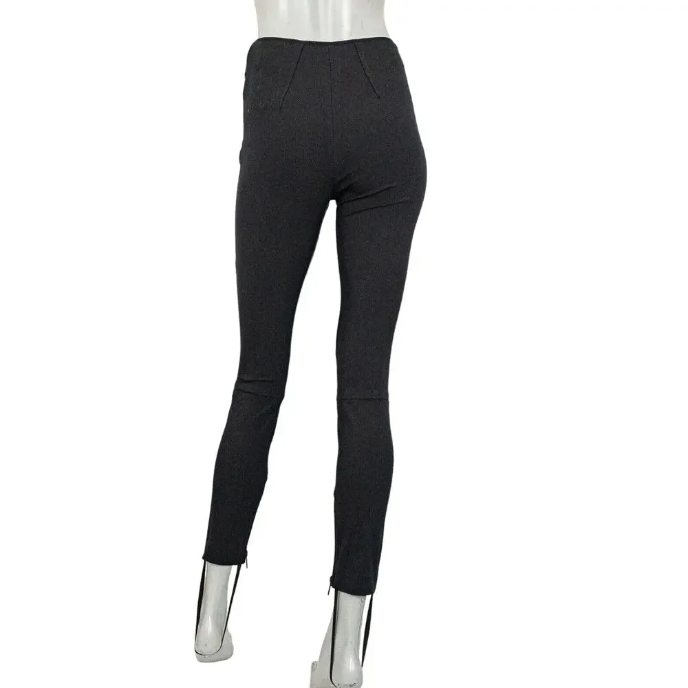 Rag & Bone NY Legging Pants zipper packets Black Women's Size 0